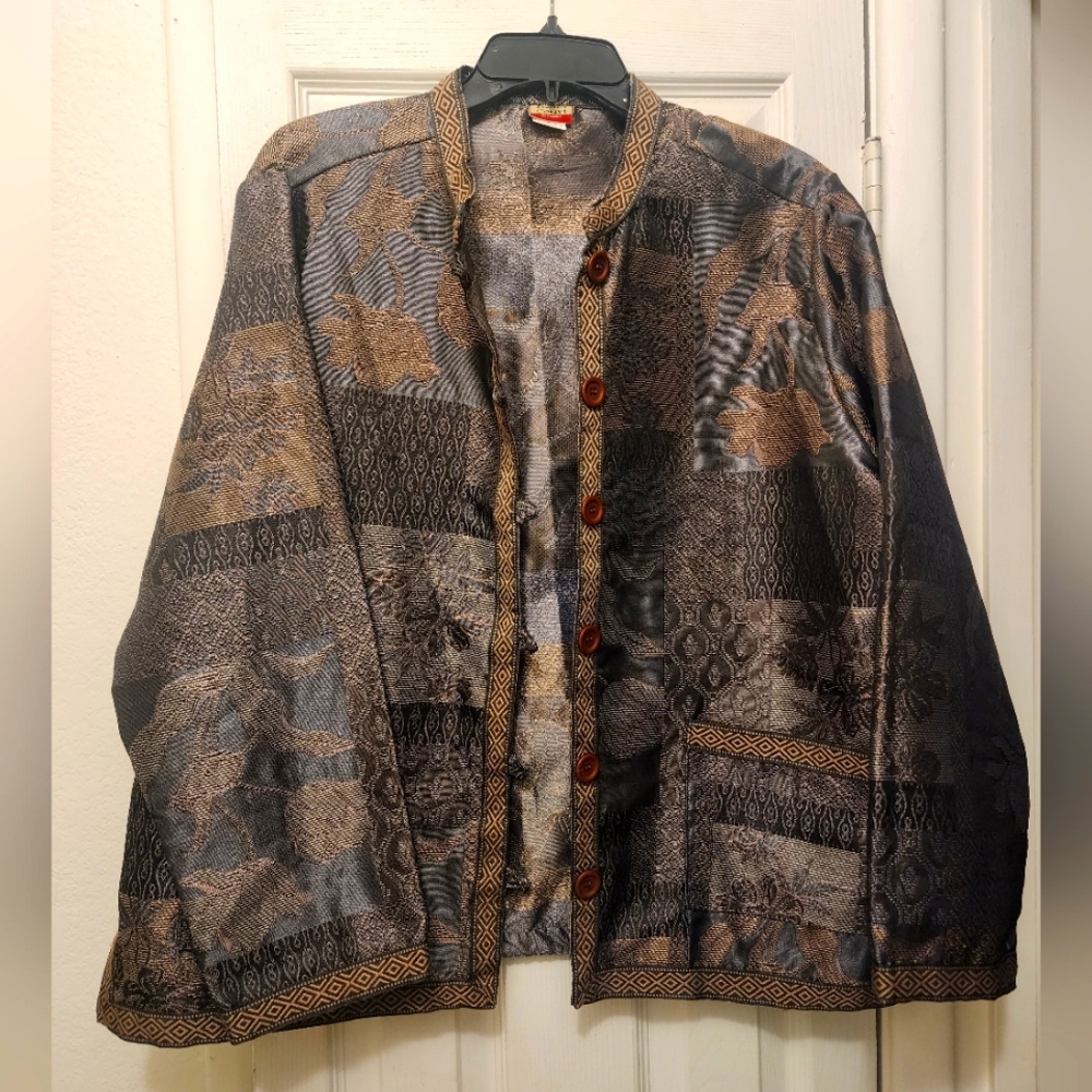 Stunning Tudor Court by Haband Lightweight Jacket Size XL